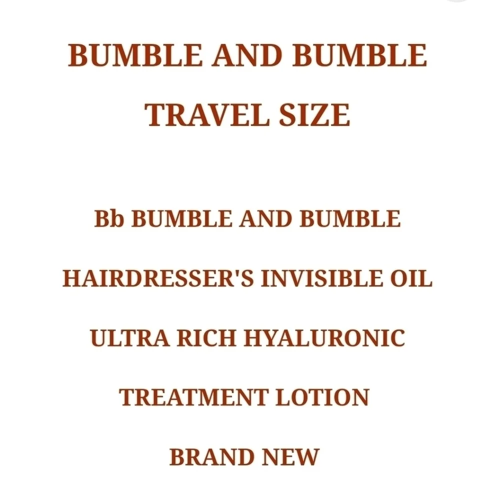Bumble and Bumble  Hyaluronic Treatment Lotion Travel Size .84 Oz